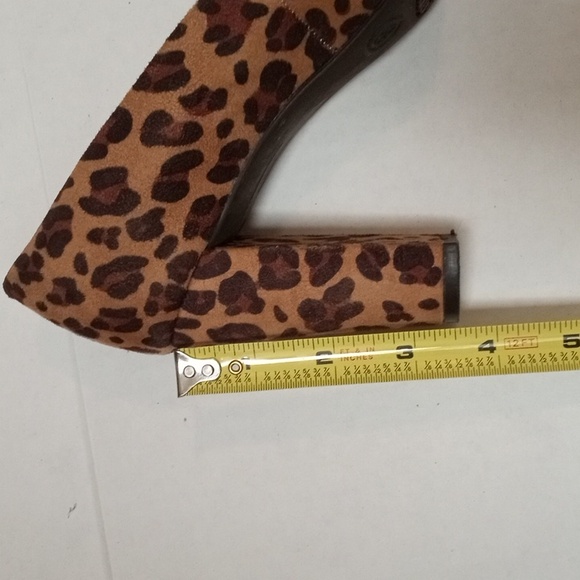 Faux Suede Leopard Heels - Picture 7 of 7